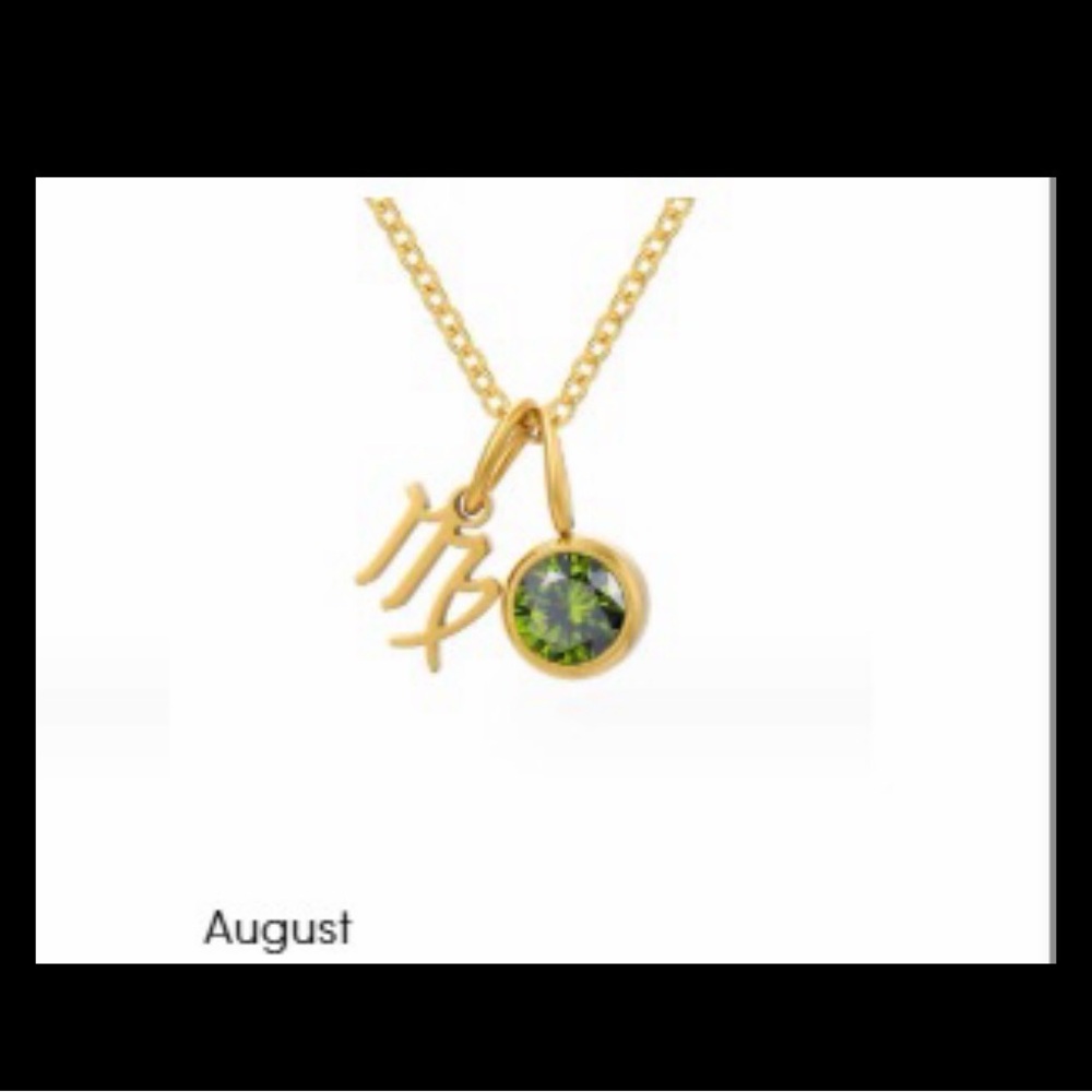 Beautiful Earth Astria Zodiac Birthstone Necklace - Virgo